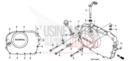 RIGHT CRANKCASE COVER VT750SB de 2011